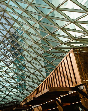 Aesthetic Metal Roofing. Pure metal with the glass casing